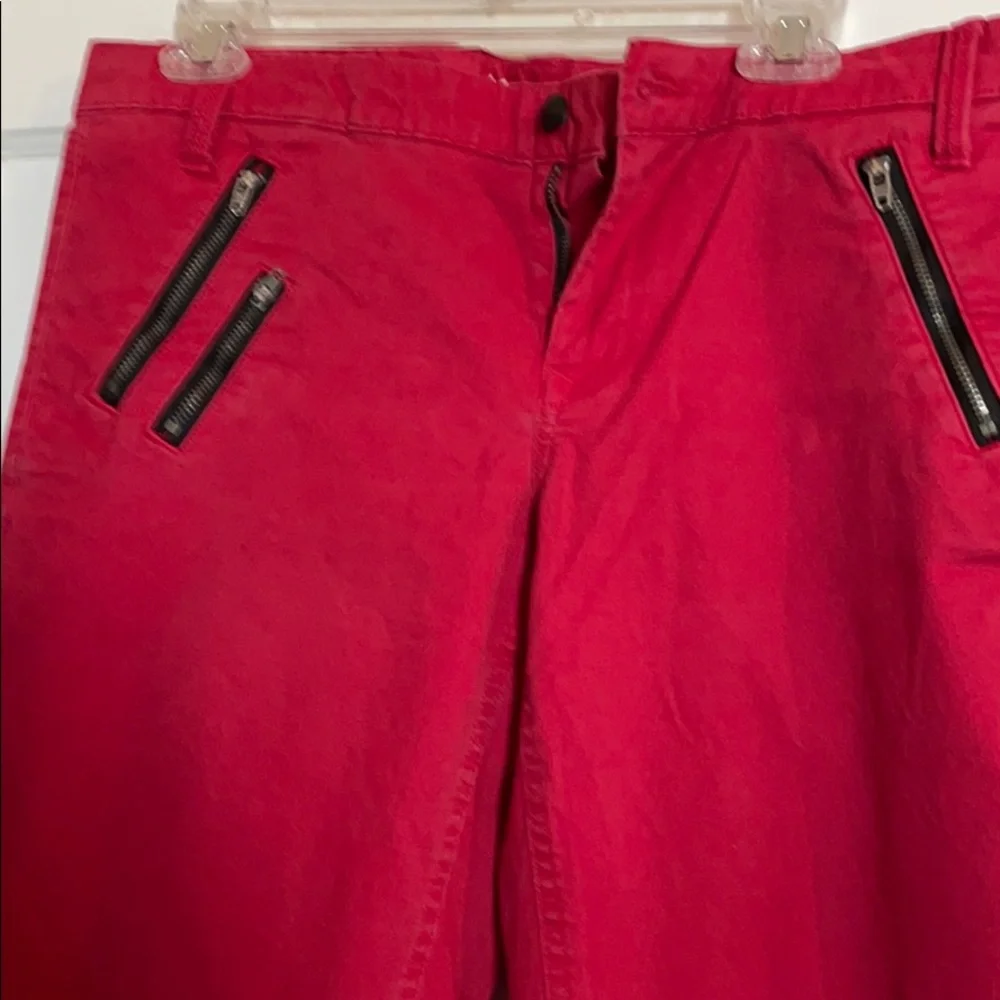Gap Khakis Red Zippers Women’s 14 - Picture 2 of 5